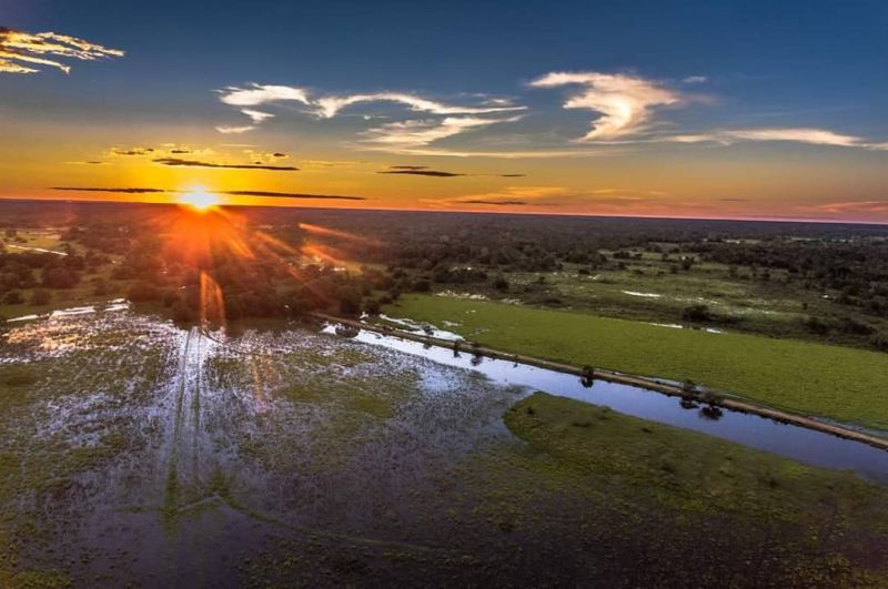 Pousada Aguap, no Pantanal vista de cima (Aquidauana MS)