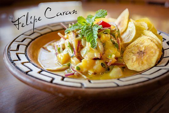 Prato de Ceviche de Jacar do Restaurante Casa do Joo